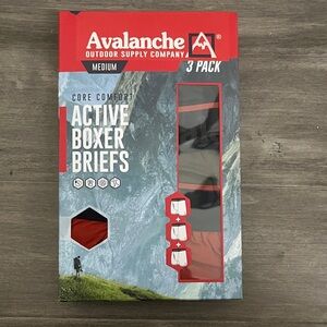 Avalanche Core Comfort Boxer Briefs - Red and Gray